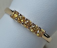 Neu ♦️ Brillant Ring aus 585 Gold Ring mit gelbe Brillanten Diamant Gr 60 ♦️9118