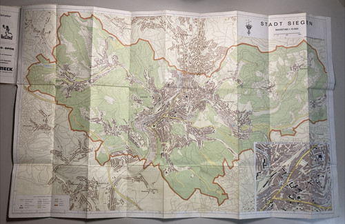 1970 stadtplan siegen - 1970,