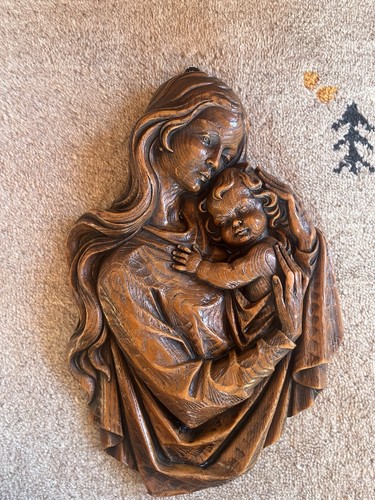 Wandrelief madonna mit - wandrelief,