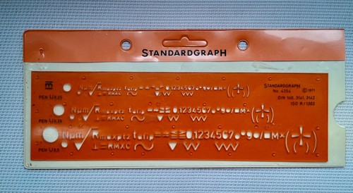 Standardgraph zeichenschablone - standardgraph,