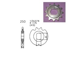 Hercules Sachs Ritzel 12Z MK 2 3 4 Supra  4GP Enduro Sportbike SB 2 3 Neu nos
