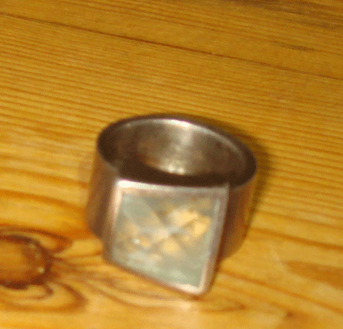 Ring mit blauen stein - blauen,