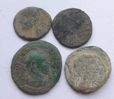 Lot von 4 ungereinigten