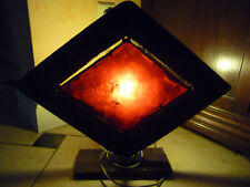 Seltene,  stylische Tischlampe Tisch Lampe Stehleuchte Stehlampe Leder aus Marok