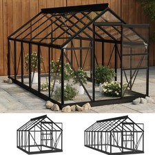 Gewächshaus Tomatenge wächshaus Alu Glas Treibhaus Pflanzenhaus Glashaus 1-3.95m