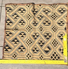 Raffia-Bastmatte Kuba Shoowa Kongo Afrika Kunst Art