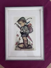 Hummel Bild Junge Mit Blumen