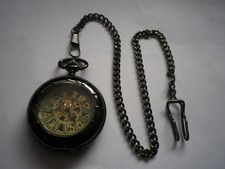 Mechanische Skelett Taschenuhr