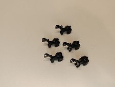 Playmobil Kavallerie Sattel 5x Schwarz  ACW Western 3811 3801 3815 Gewähr Halter