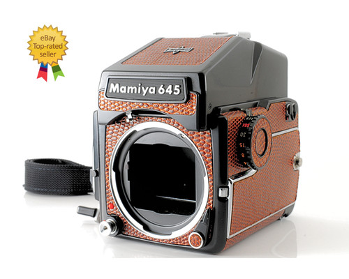 Mamiya m645 1000s brown lizard - m645,