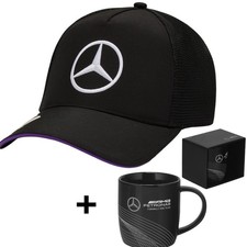 Mercedes AMG Petronas Formel 1 Unisex Cap F1 Baseballcap Kappe Mütze Tasse Set