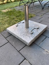 Quadratisch Eckig Sonnenschirmständer für Schirme , 30 Kg, Polierter Granit