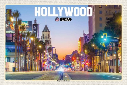 Holzschild 20x30 hollywood - holzschild,