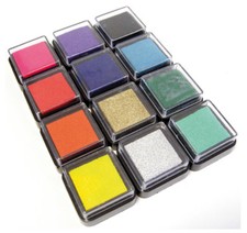 Stempelkissen 12er set - stempelkissen, 12