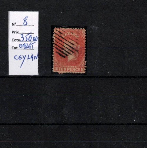 Briefmarke aus ceylon - briefmarke, (asien