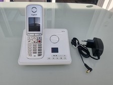 Gigaset S810A DECT - Schnurlostelefon mit Anrufbeantworter  in Weiß