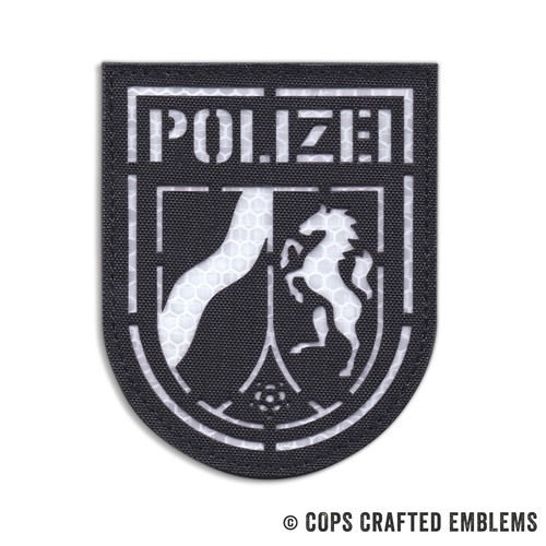 Lasercut patch polizei - patch,