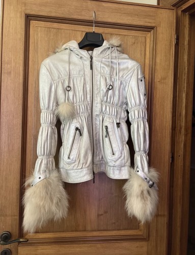 Echtleder und pelz jacke - und,