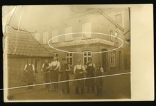 orig.  AK  um 1915 Oberhausen Osterfeld Fischer Sarg Magazin Möbel Tischlerei