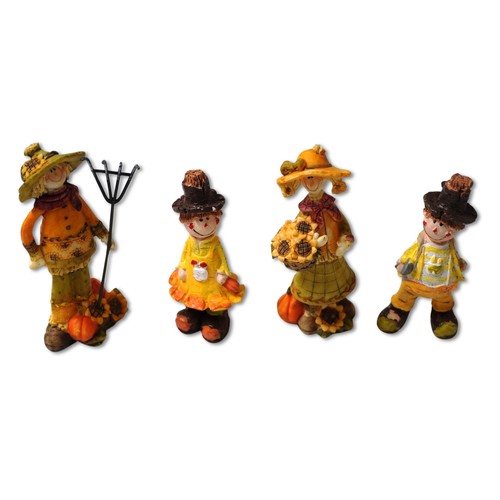 Herbstdeko figuren 4er - figuren, set