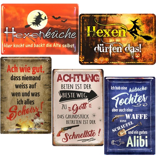 Blechschild retro 20x30cm - retro,