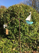 Windspiel * Schiff * Segelboot Maritim ArtFerro Metall Gartenstecker Wippe Boot