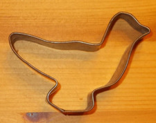 Alter Metall Ausstecher Vogel / Taube ? Shabby Ausstechform Deko