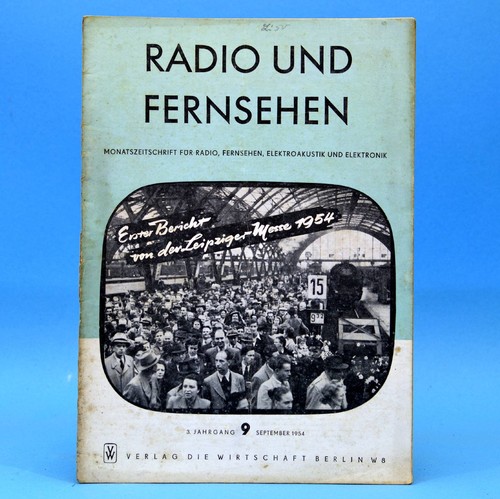 Ddr radio und fernsehen - fernsehen, 1954