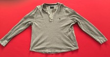 Cooles graues Henley "Abercrombie & Fitch" GR. XL Langarmshirt