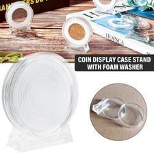 10-50stk Münzkapseln Kapseln Caps Ø 40mm für Euro Münzen Coin mit Ständer