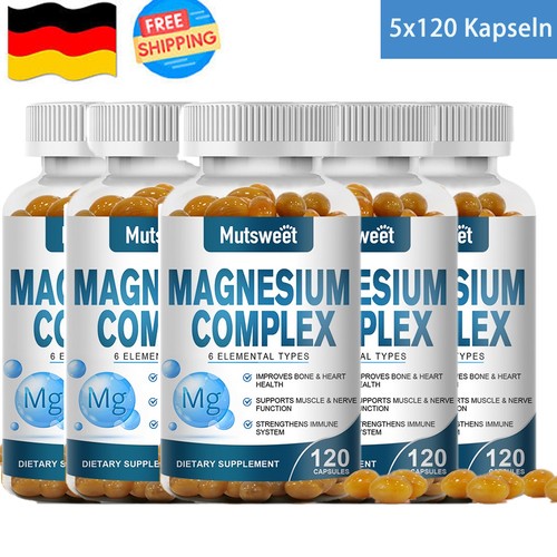 Magnesium kapseln 600stk - magnesium,