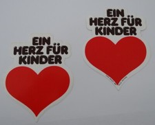 Werbe-Aufkleber Ein Herz für
