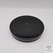 Schwarzer Securit 25 * 25 cm Edelstahl Standaschenbecher - Pfosten