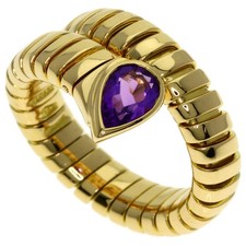BVLGARI Tubogas Amethyst Ring