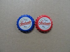 Sammlungsauflösung - 2 KK Trinkt Stralsunder Bier (blau + rot)- UNGEBRAUCHT