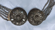 Kropfkette Trachten Halsband Silber 19. Jahrh.?