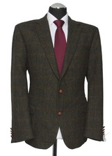 Harris tweed sakko - tweed, grün