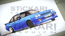 Opel Manta B tuning Poster Opel Manta B Kissling Kunstdruck DIN A2 60 x 42cm neu