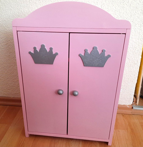 Rosa puppenkleiderschrank - rosa,