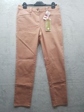 Recover Pants: Hochwertige Markenjeans Damen in Braun mit Stretch-Komfort Gr.44