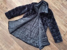 Orsay Wendemantel Wendejacke Kunstpelzmantel Kunstpelzjacke Jacket 34 36 XS S