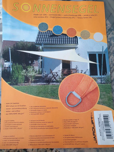 Jarolift sonnensegel 3x4 meter - jarolift,