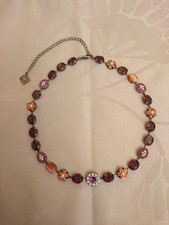 Traumhaft schön! Vintage multicolour Collier Halskette, funkelnde Farben