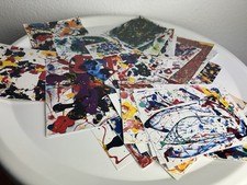 80 abstrakte Mini-Kunstwerke