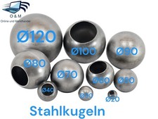 Hohlkugeln Stahlkugel Eisenkugel Ø 20 - 120mm mit Loch Zaunkugel zum anschweißen
