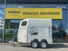 Böckmann Duo 2- Pferdeanhänger Holz/Poly 2t. Sattelkammer Aluminumboden