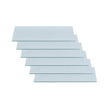 Glasschneideplatte 6er aus Sicherheitsglas mit Silikonfüßen transparent 30 x ...