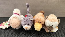 NICI Magnicis 4 Stück- Schaf-Katze-Ente-Äffchen- magnetisch- ca 12cm -NEU-