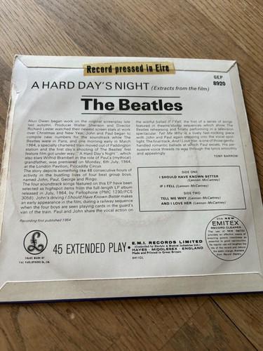 Beatles hard days night - beatles, a