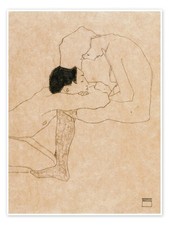 Poster liebende 1909 egon - liebende,,